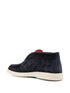 tonal-stitching leather loafers